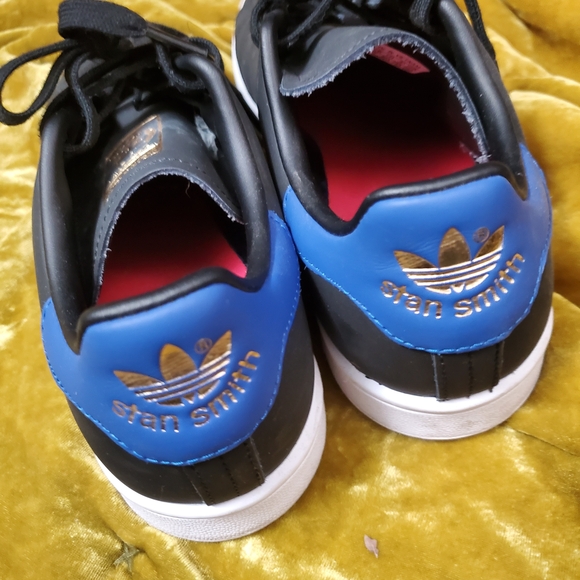 Adidas Multi Colorful Trefoil Womens Stan Smith 8.5 EUC - Picture 3 of 5